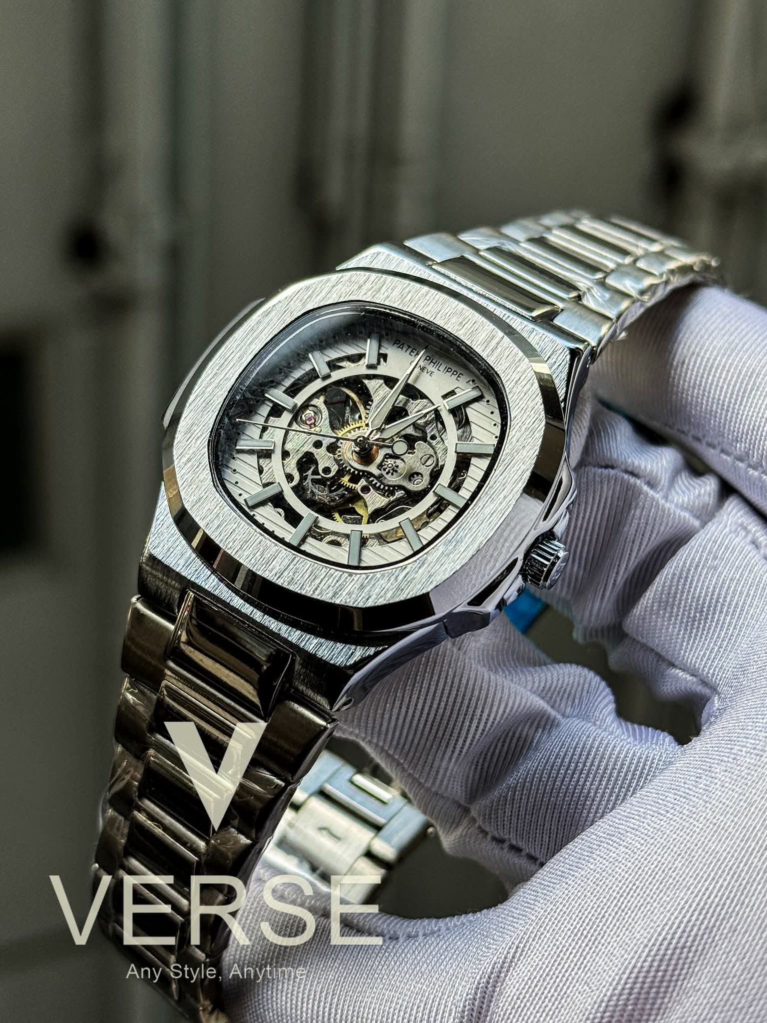 Patek Philippe Nautilus Automatic Skeleton White Dial AA