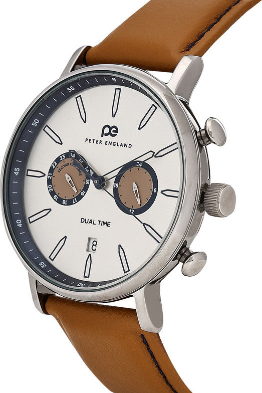 Peter England PE000063C 2023 Edition Analog Dual Time Men's Watch| Peter England PE000063C
