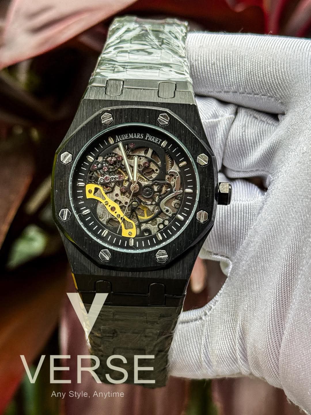 Audemars Piguet Automatic Skeleton Black Chain AA