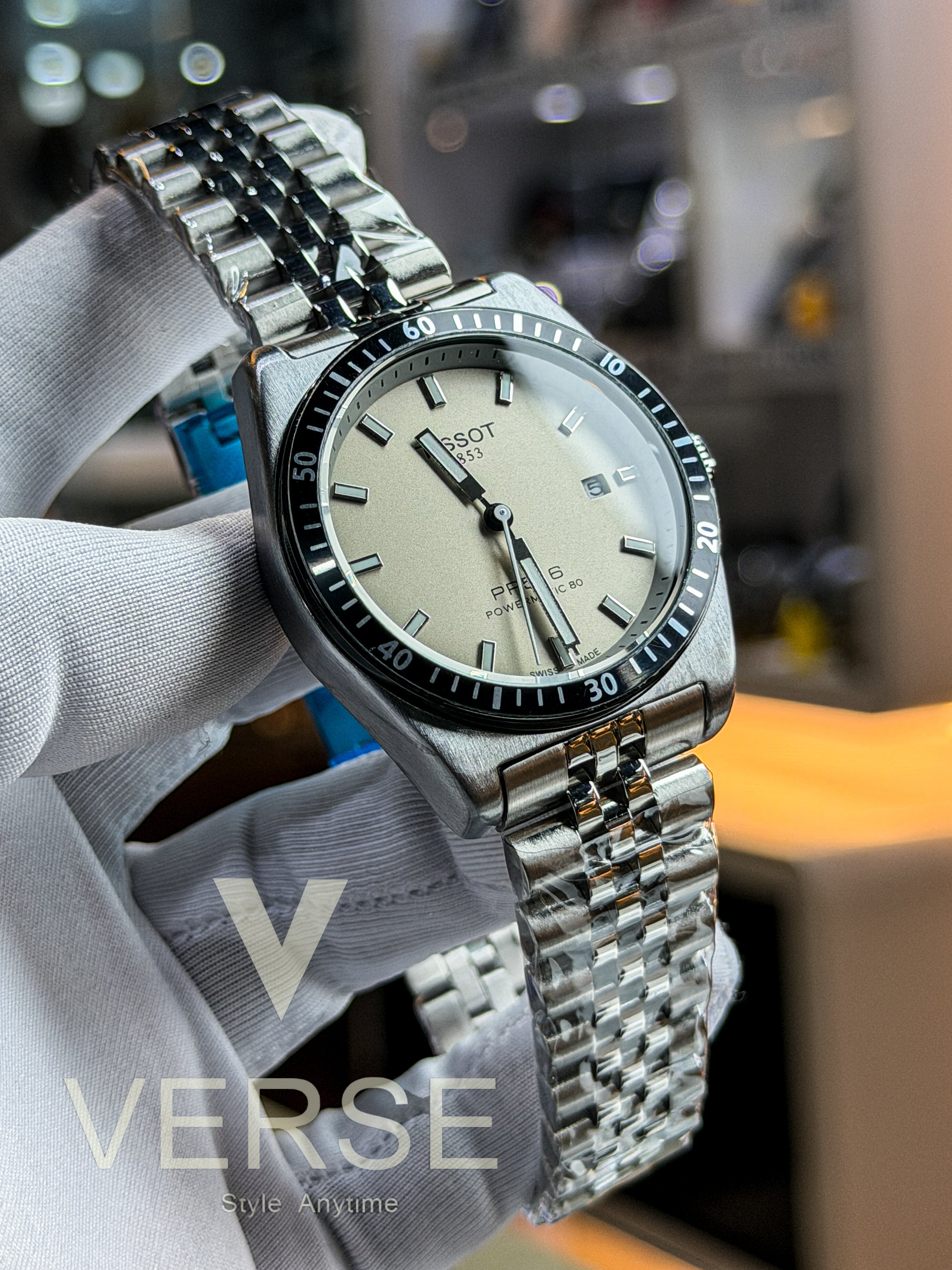 Tissot PR516 Heritage Edition – Silver Dial with Jubilee Bracelet (Double A) - VERSE - 