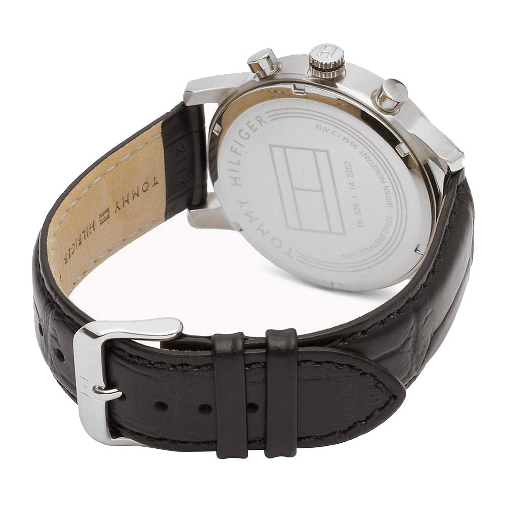 Tommy Hilfiger Kane Multifunction Black Dial Men's Black Leather Watch | Tommy Hilfiger 1791401 - VERSE - 